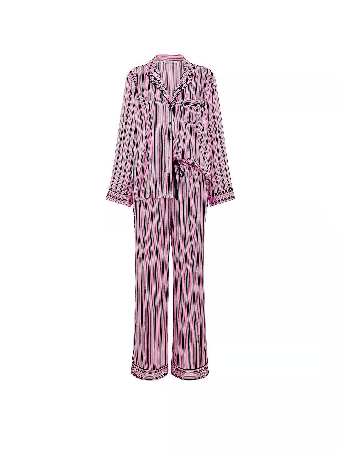 VS stripes satin pj set