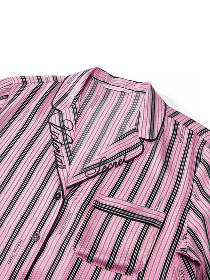 VS stripes satin pj set