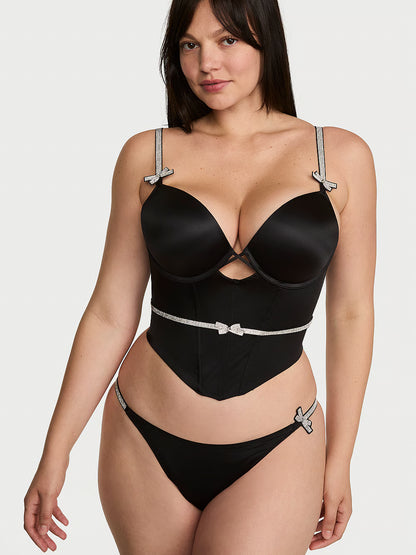 Vs push up shine corset top