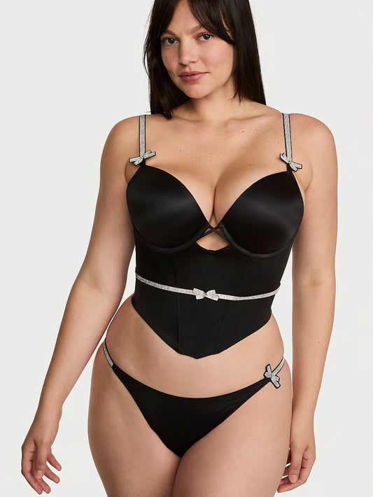 Vs push up shine corset top