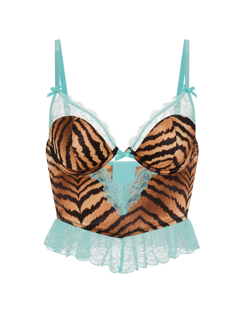 VS tease satin lace bra top