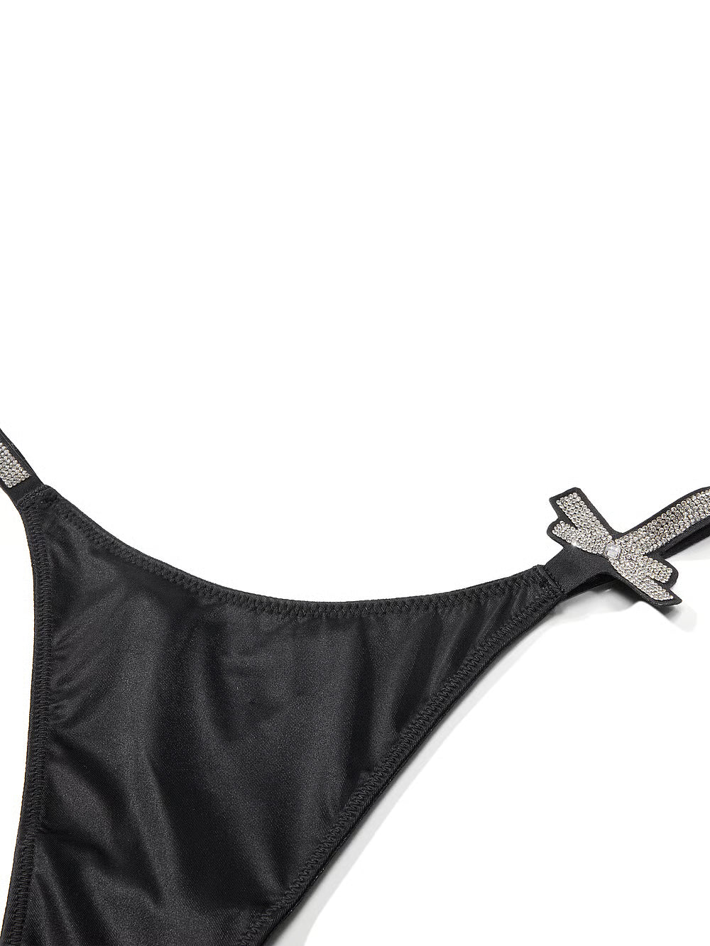 VS lace shine strap thong