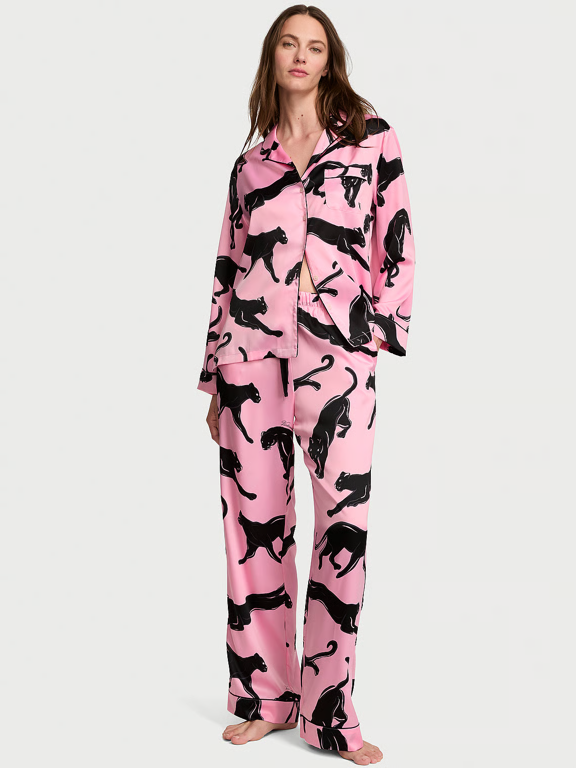 VS pink panthere satin pj