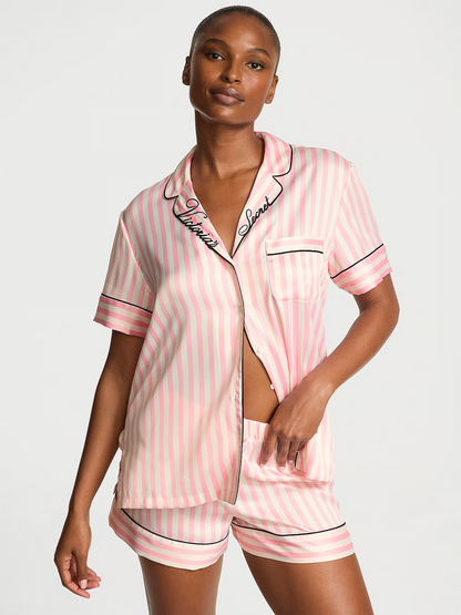 Vs satin pj short set