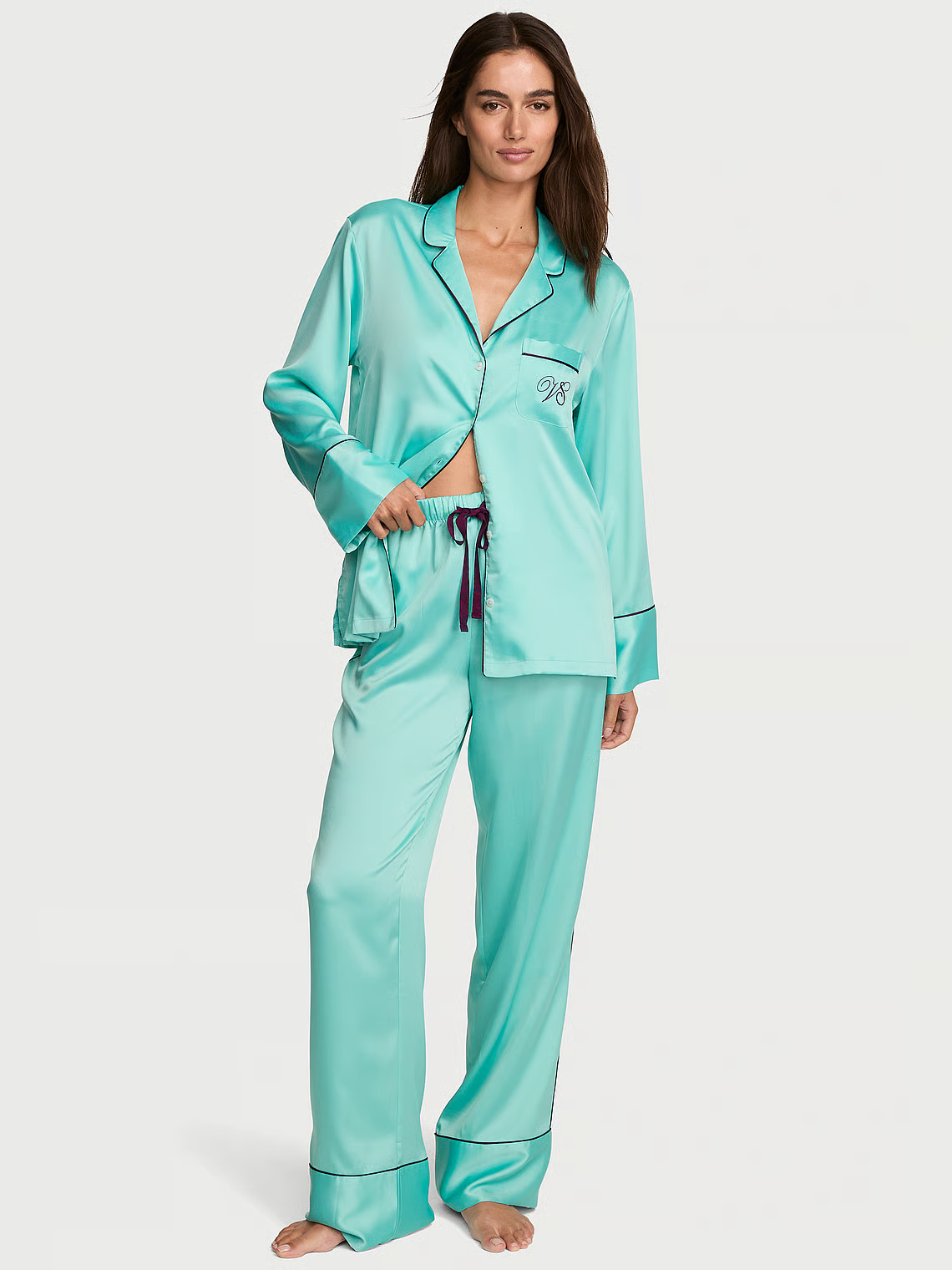 Vs satin pj set