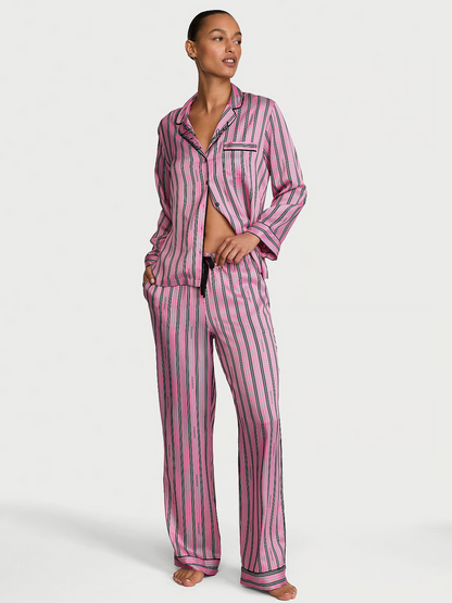 VS stripes satin pj set