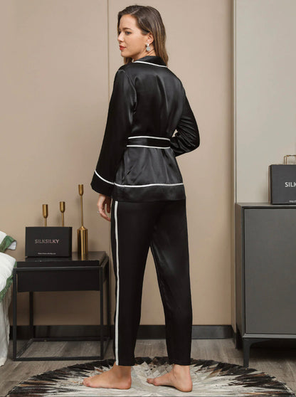 100% Silk Belted Pj set