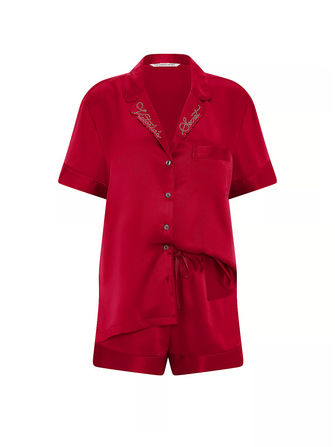 Victoria secret satin short pj set