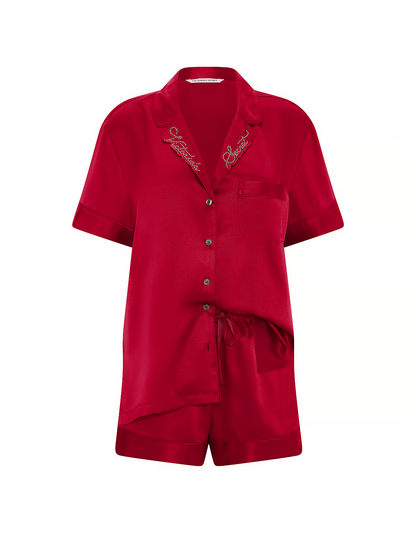 Victoria secret satin short pj set