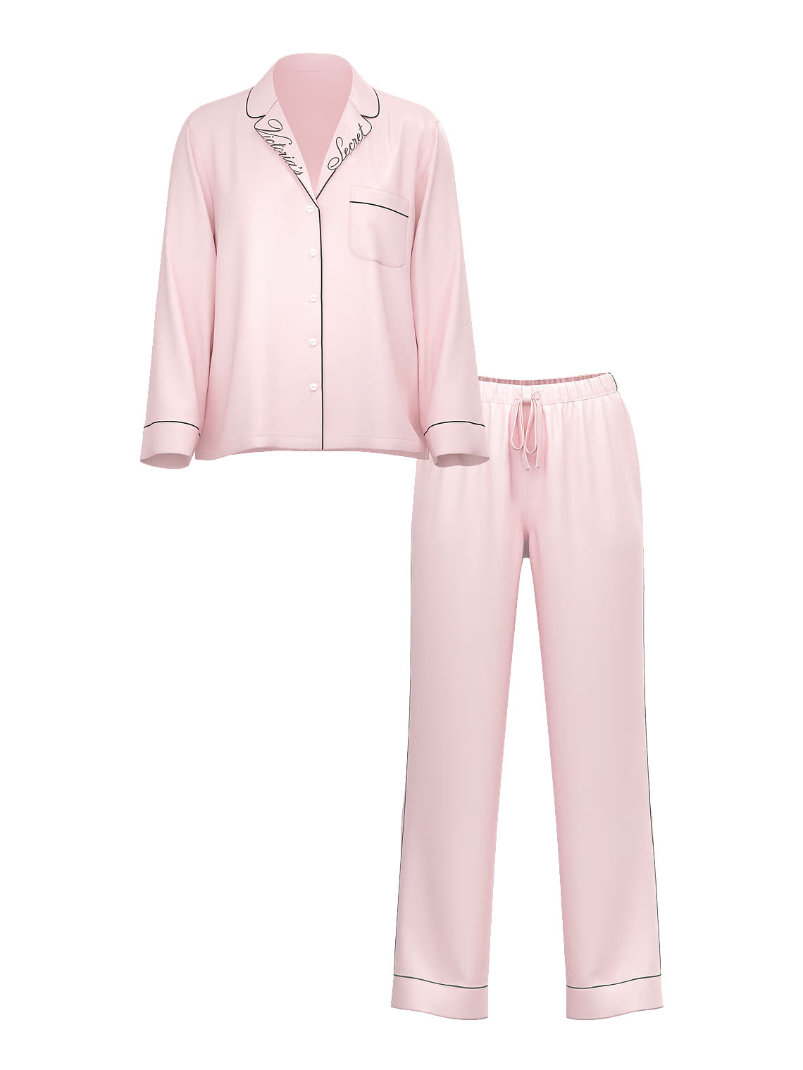VS Embroidery satin pj set