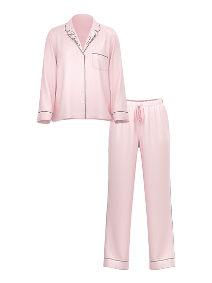 VS Embroidery satin pj set