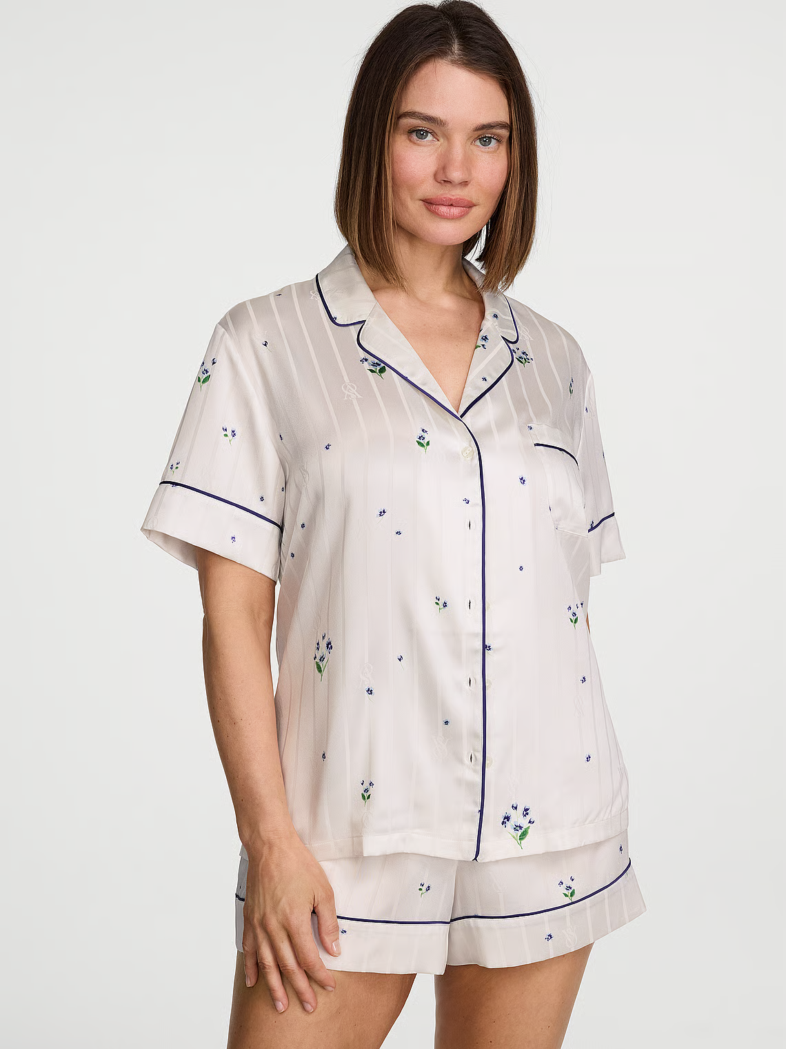Vs satin short pj set