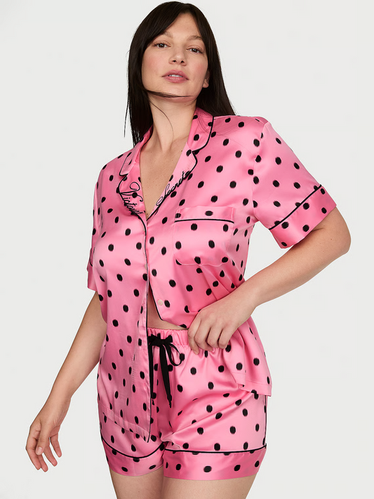 Vs satin short pj set