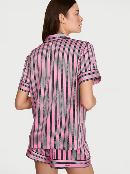 VS satin short pj set